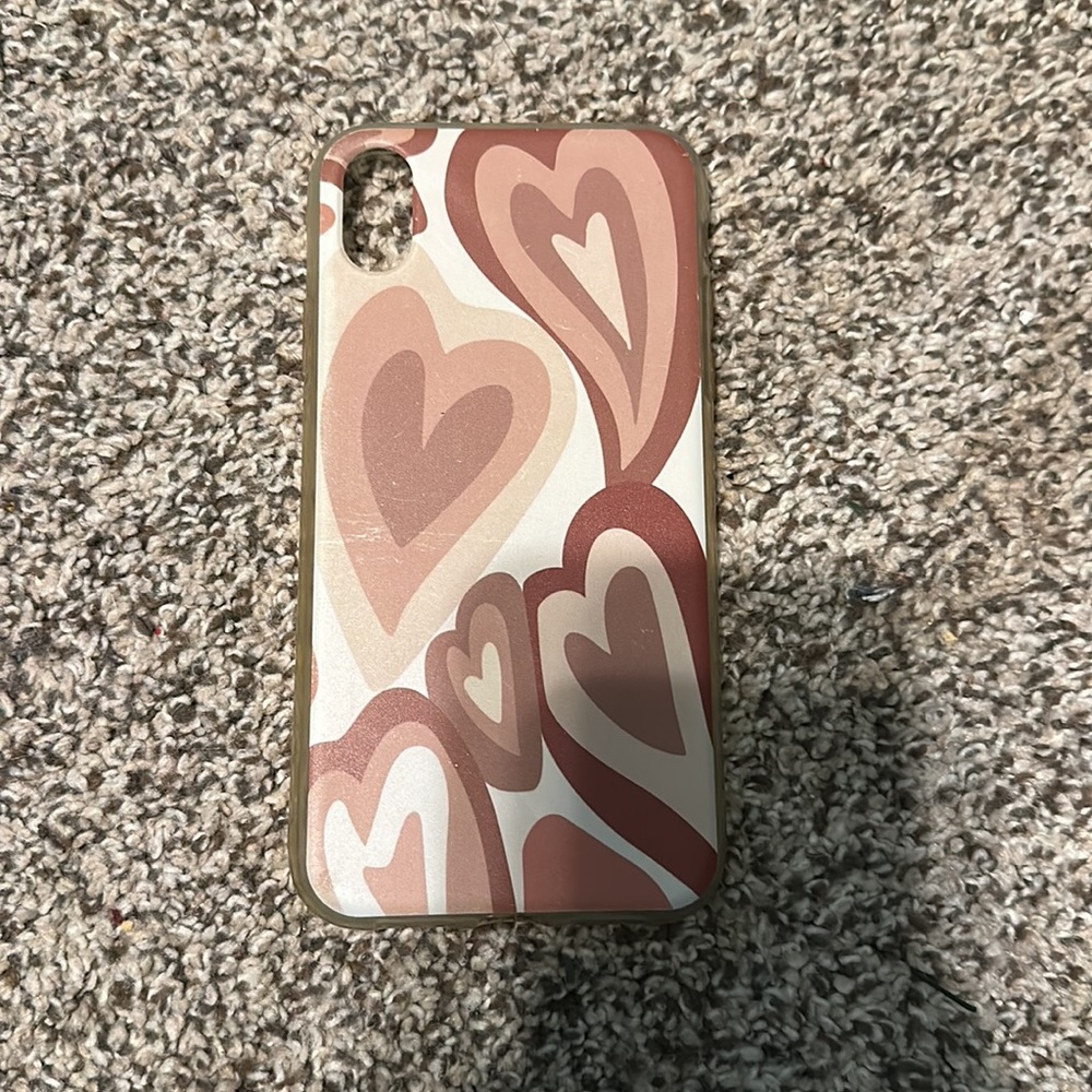 Brown Heart iPhone XR Case